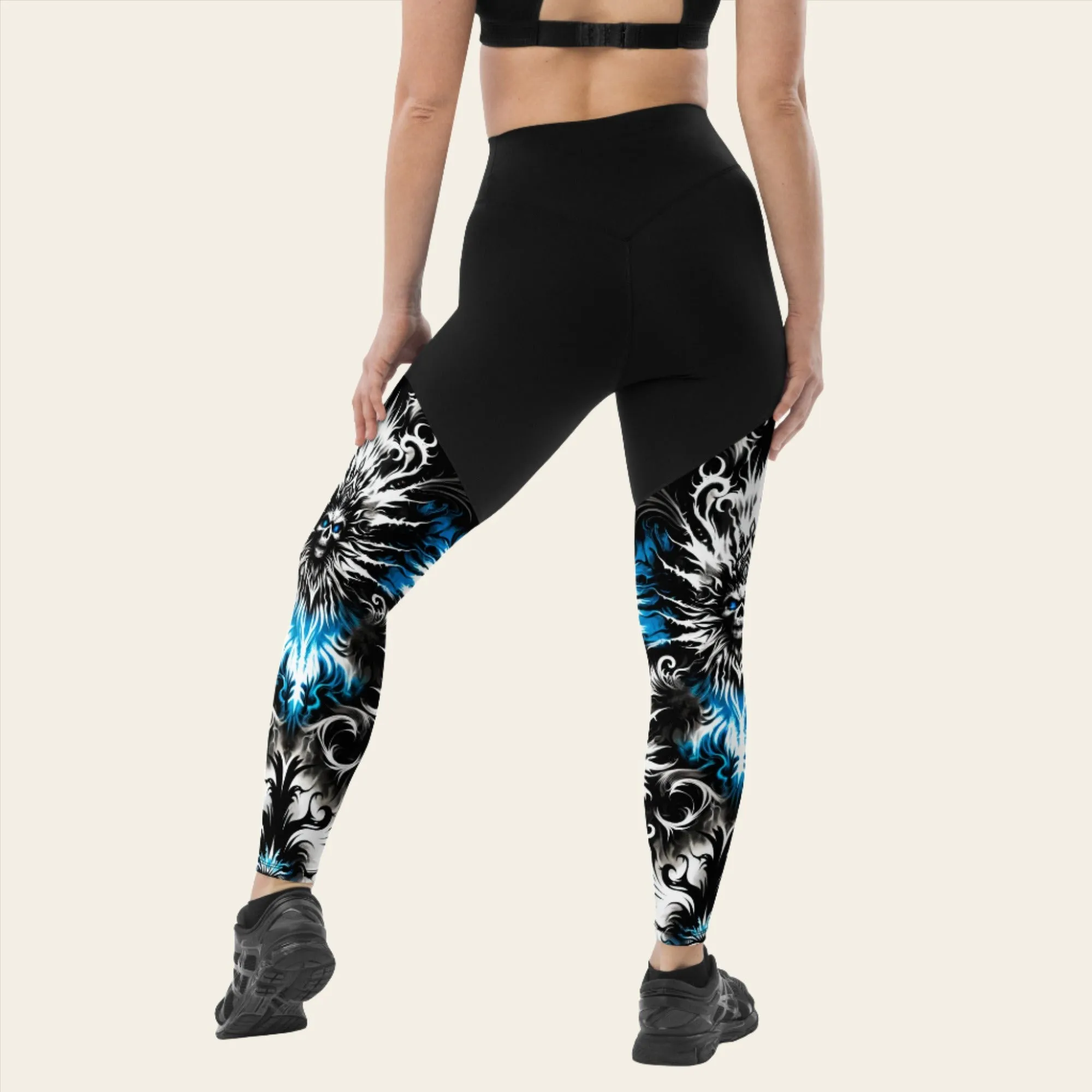 Sports Leggings Ghostly Glimmer