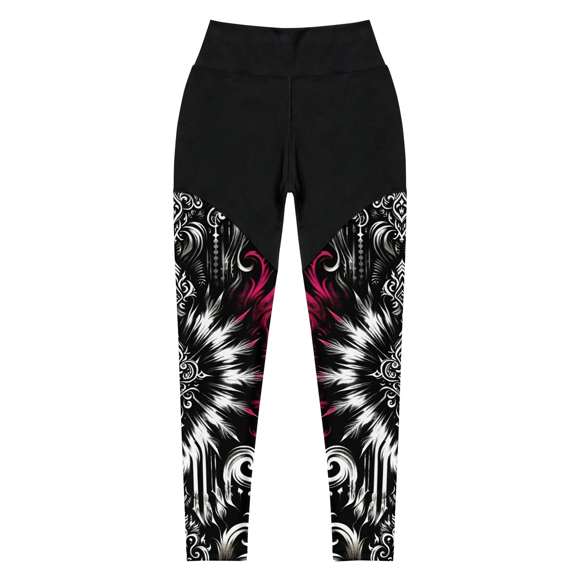 Sports Leggings Gothic Blossom