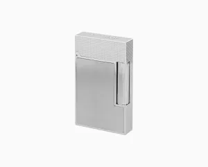 S.T. Dupont Ligne 2 Micro Brushed Palladium - Perfect Ping Flint Lighter