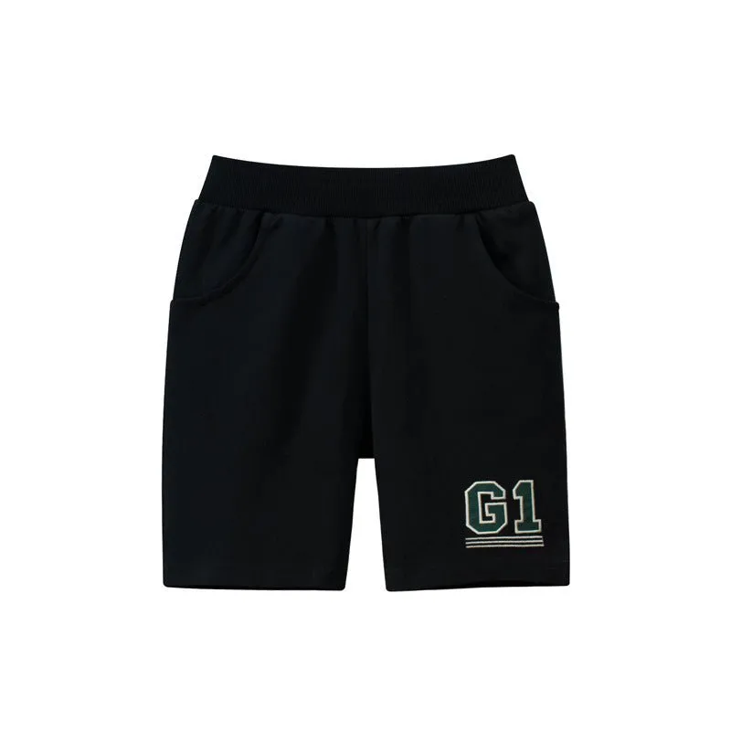 Toddler Boy's Casual Shorts with Letter Print Design (3 Colors)