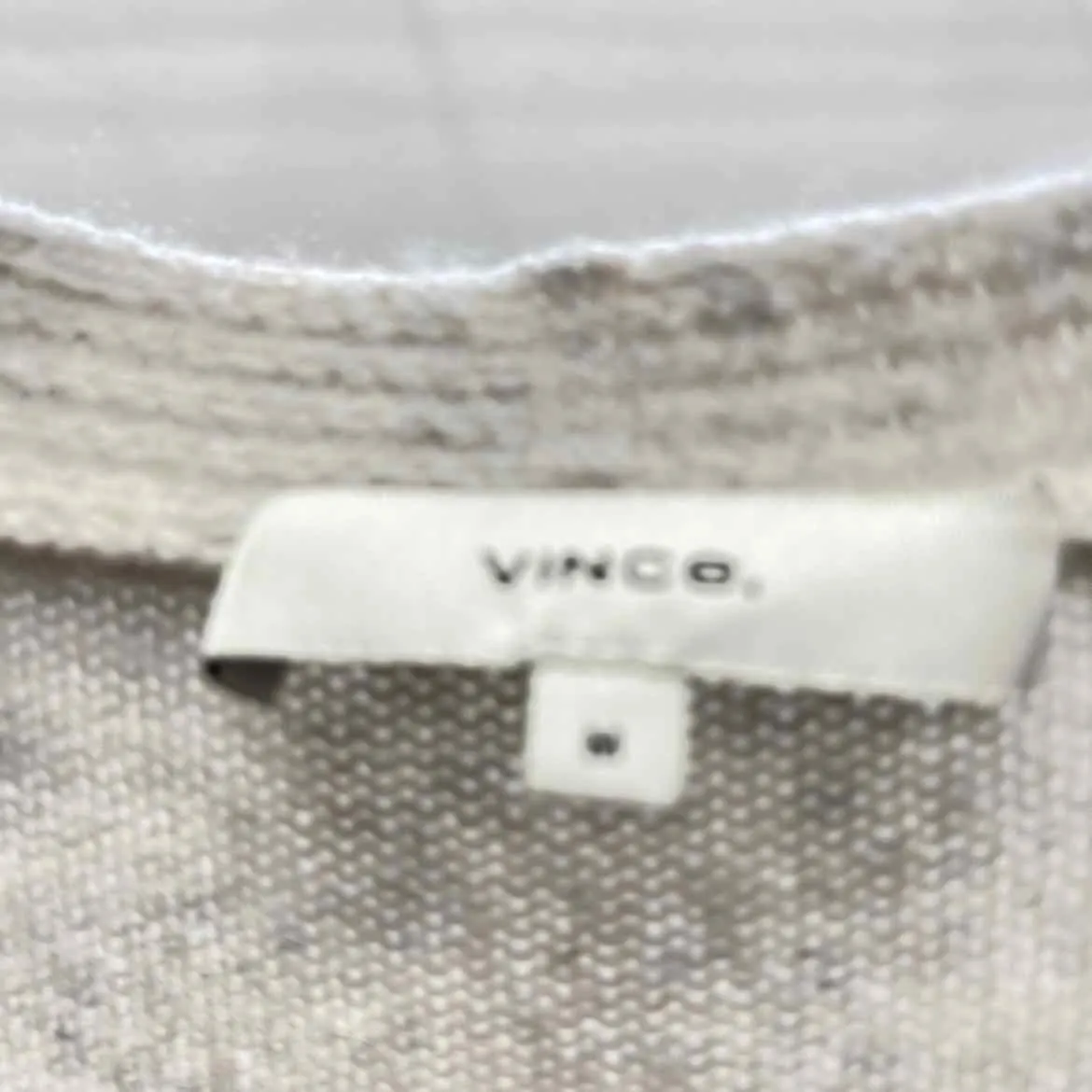 VINCE Cashmere V Neck Women's Sweaters Women Size M Cream Sweater