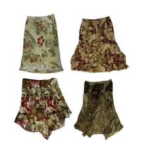 Y2K Chiffon Earthy Toned skirts (NS-082)